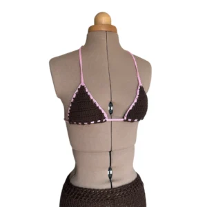 Haut de bikini crocheté